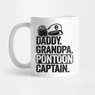 Daddy Grandpa Pontoon Captain Funny Pontoon Mug